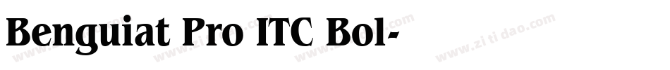 Benguiat Pro ITC Bol字体转换